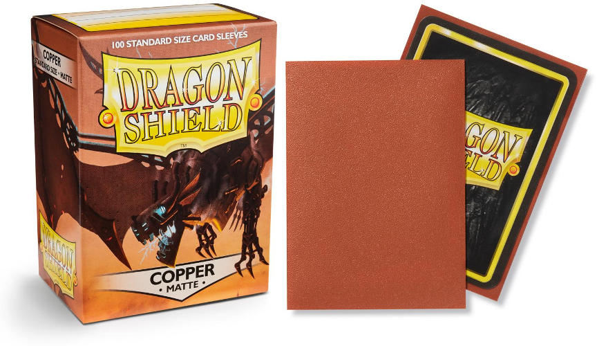 Dragon Shield Matte Standard-Size Sleeves - Copper - 100ct